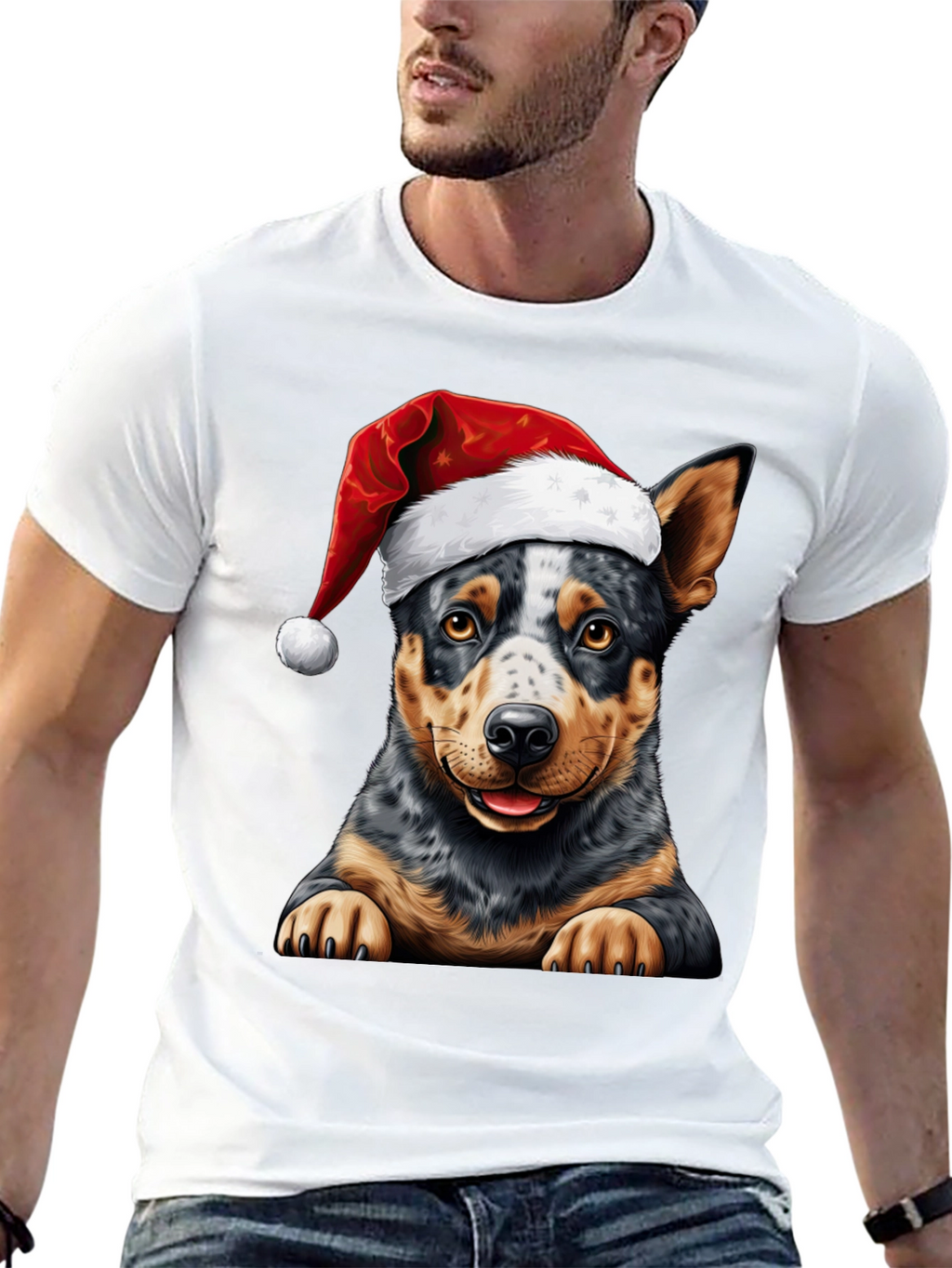 Festive Dog T-Shirt - Holiday Cheer