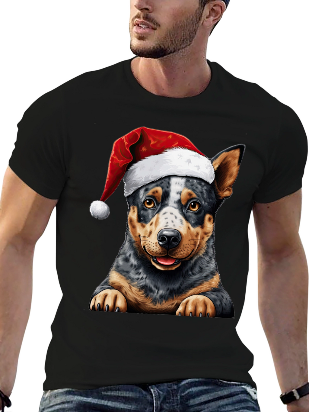 Festive Dog T-Shirt - Holiday Cheer