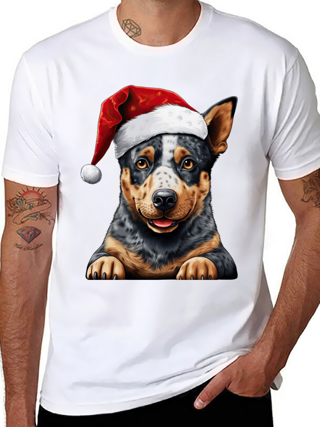Festive Dog T-Shirt - Holiday Cheer