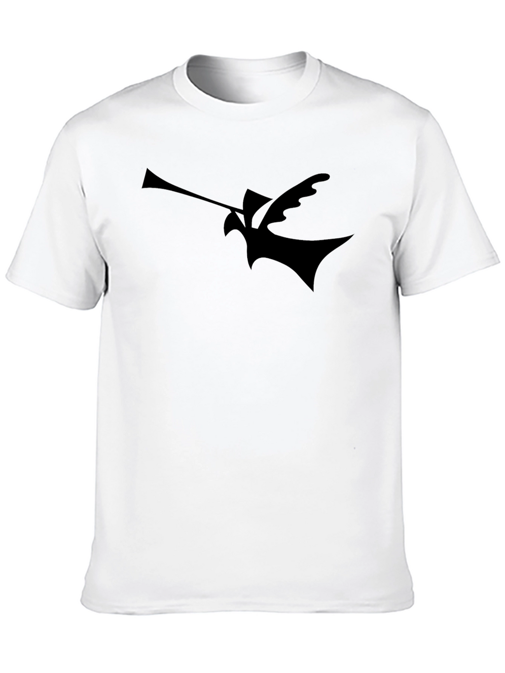 Abstract Bird Silhouette Black T-Shirt