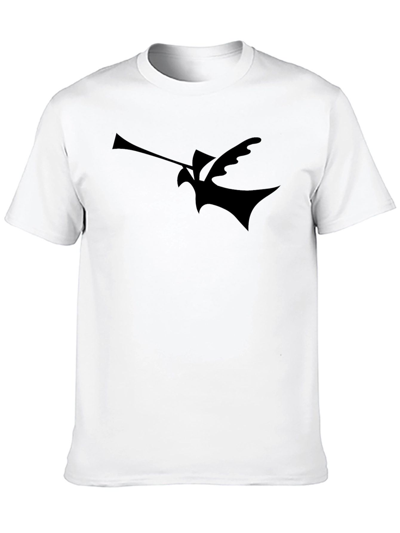 Abstract Bird Silhouette Black T-Shirt