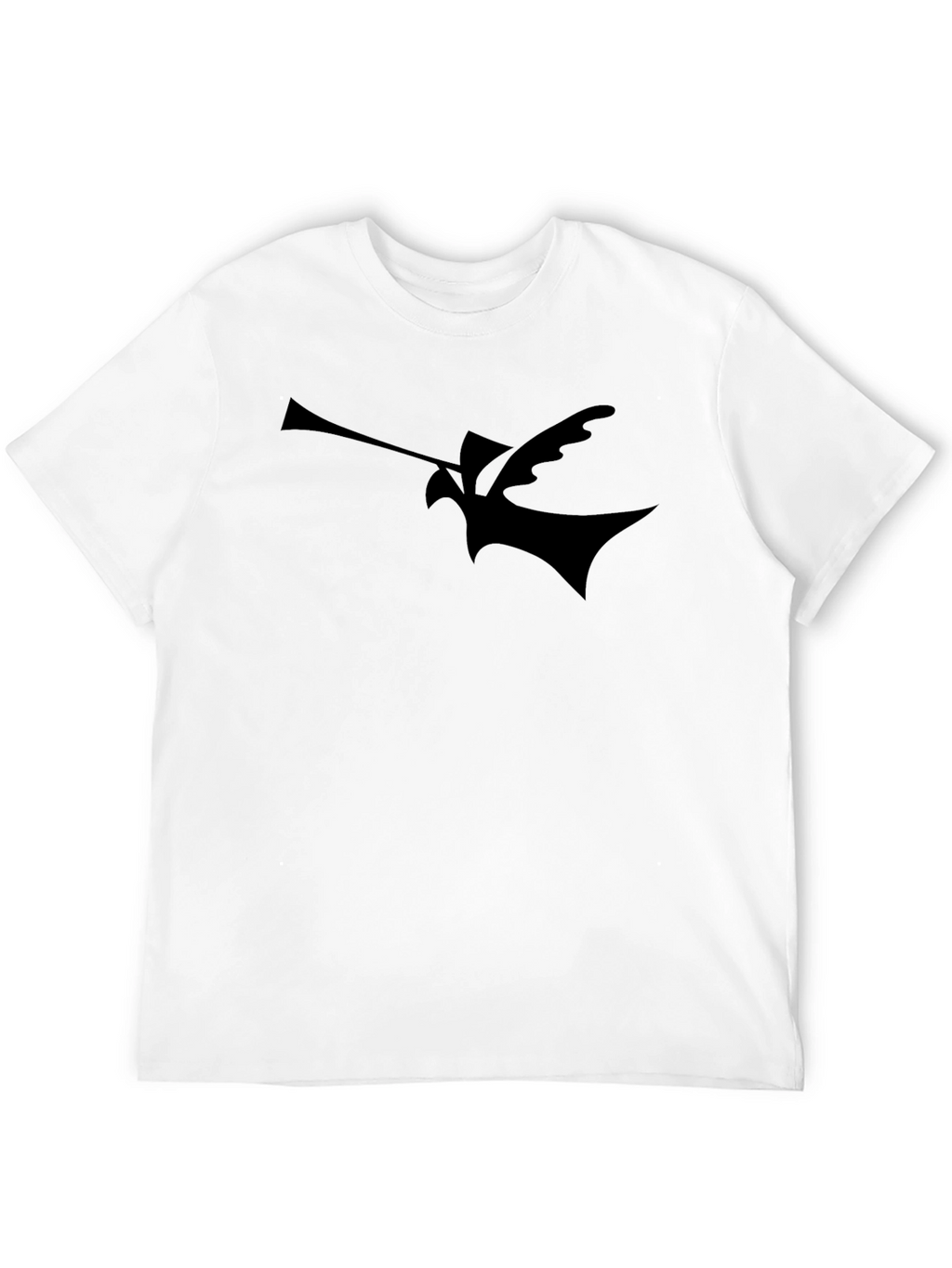 Abstract Bird Silhouette Black T-Shirt