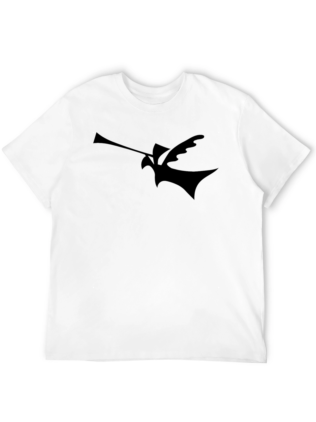 Abstract Bird Silhouette Black T-Shirt