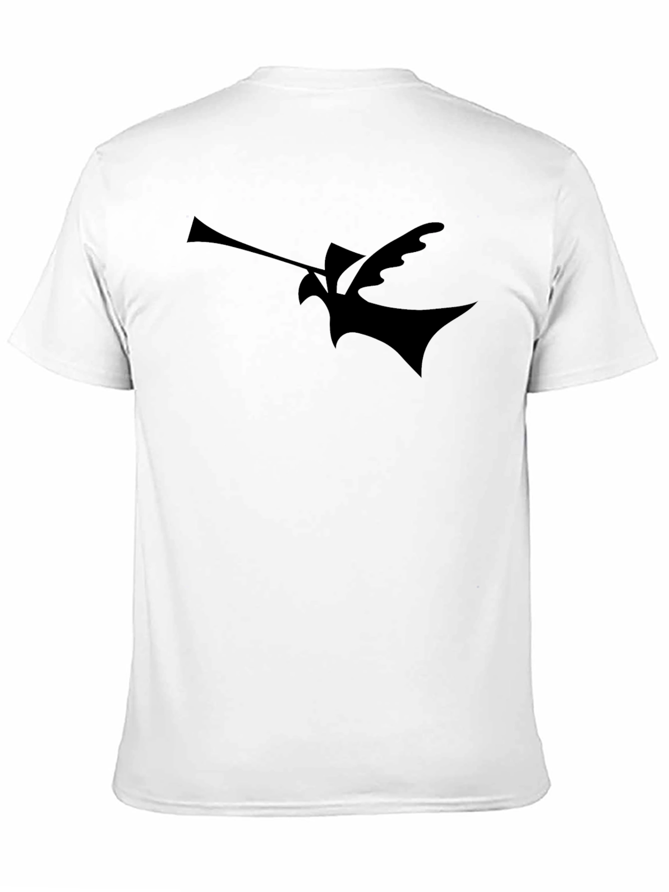 Abstract Bird Silhouette Black T-Shirt