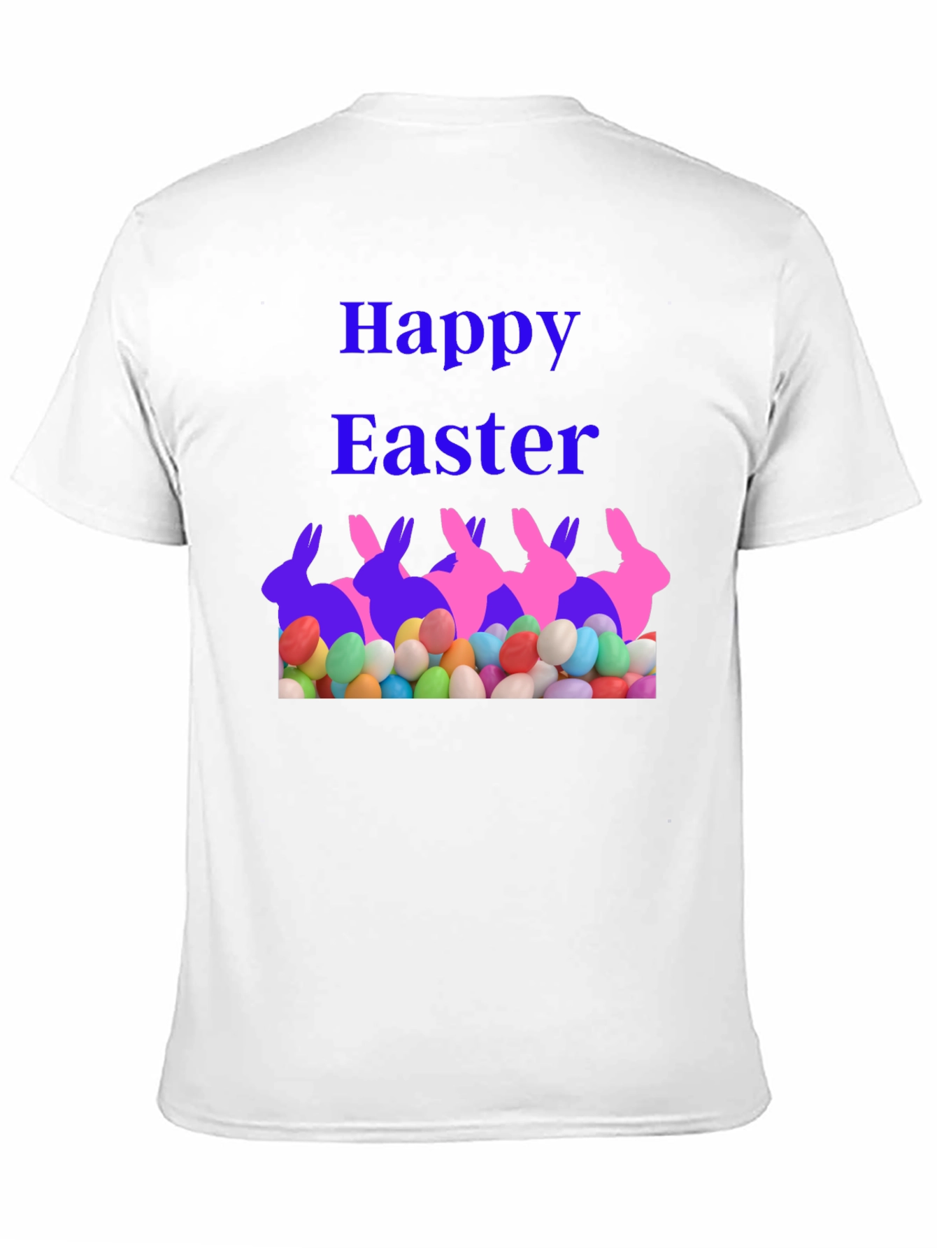 Happy Easter Bunny Eggs Graphic T-Shirt