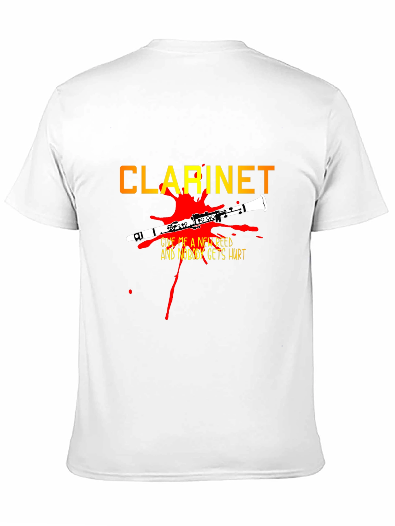 Clarinet New Reed Black Graphic T-Shirt