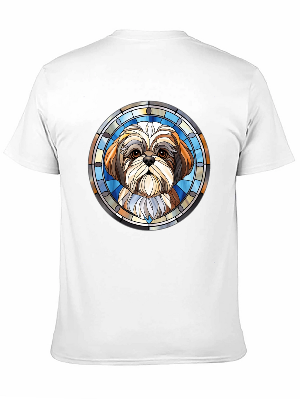 Shih Tzu Stained Glass Style Graphic Tee