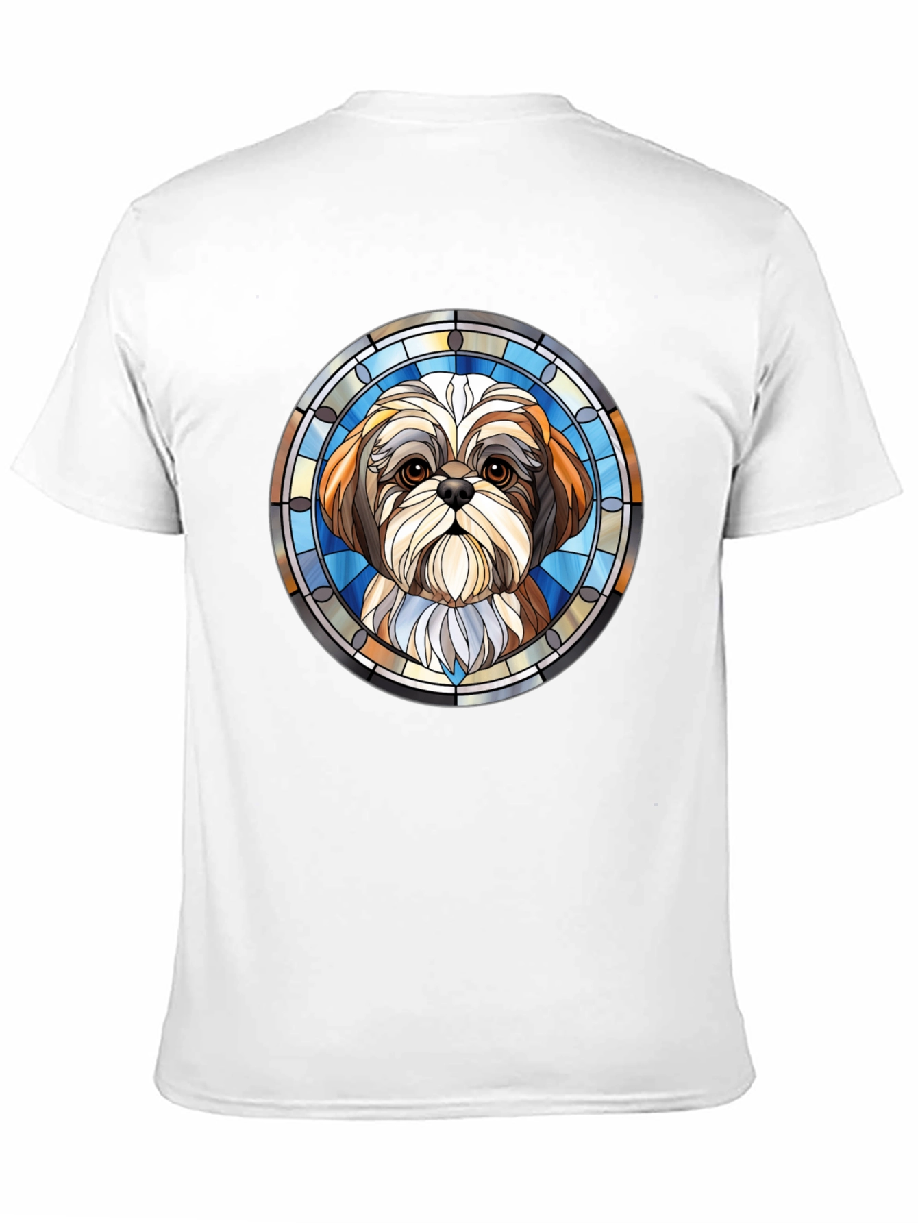 Shih Tzu Stained Glass Style Graphic Tee