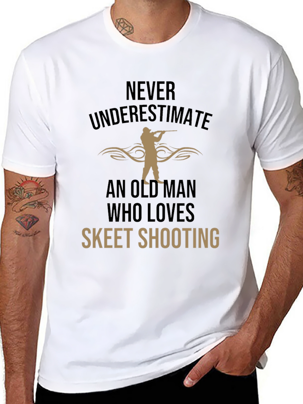 Skeet Shooting Old Man T-Shirt