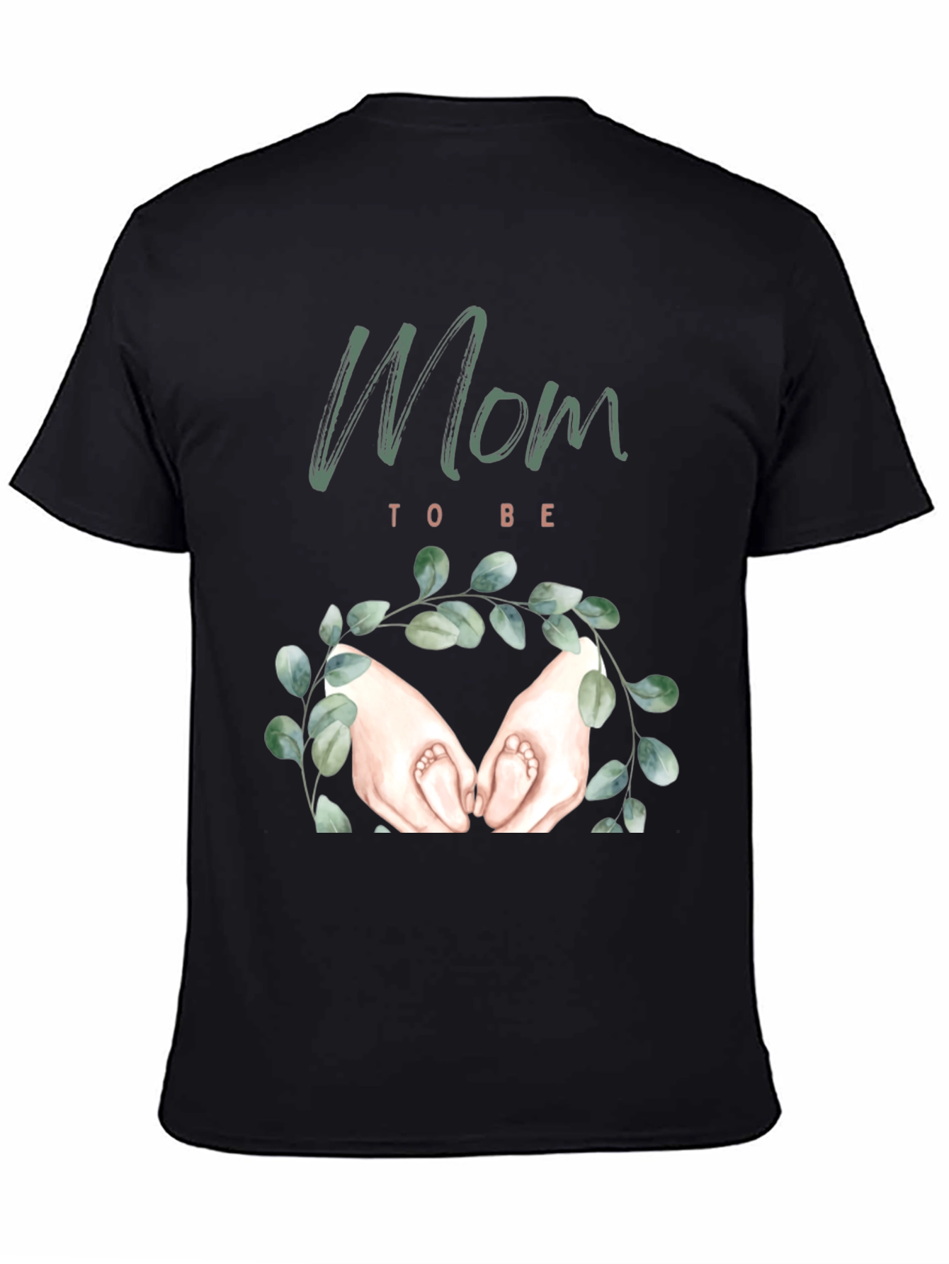 Mom To Be T-Shirt - Baby Feet Pregnancy Announcement Tee