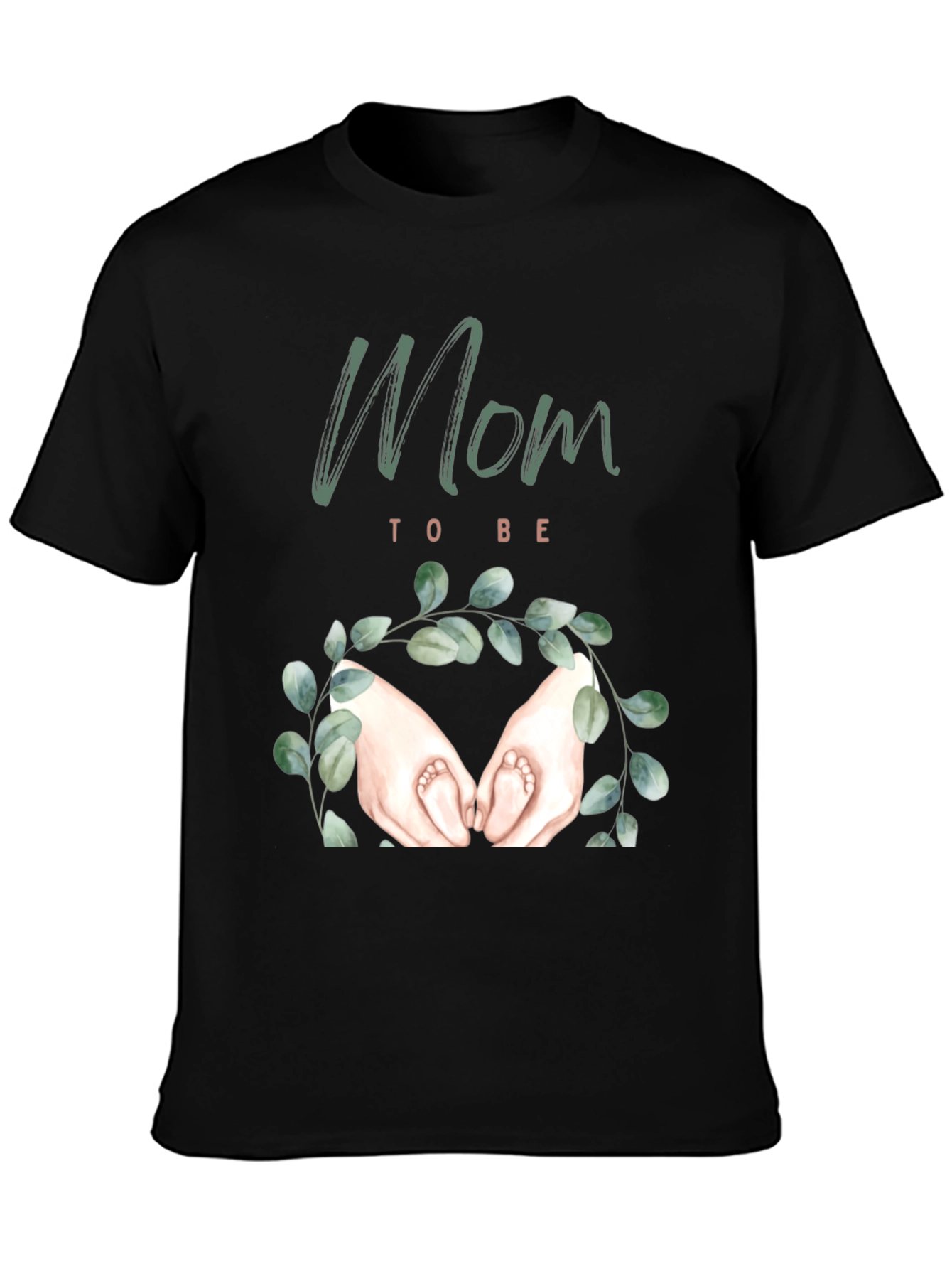 Mom To Be T-Shirt - Baby Feet Pregnancy Announcement Tee