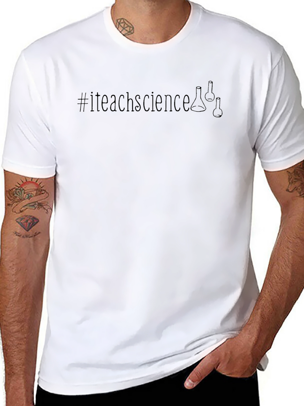 #iteachscience Graphic Tee - Science Teacher T-Shirt
