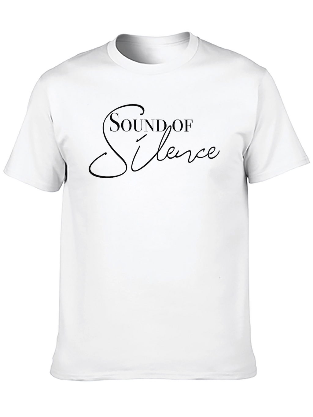 Sound of Silence Black Graphic Tee
