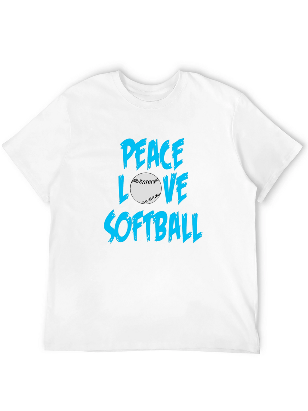 Peace Love Softball T-Shirt