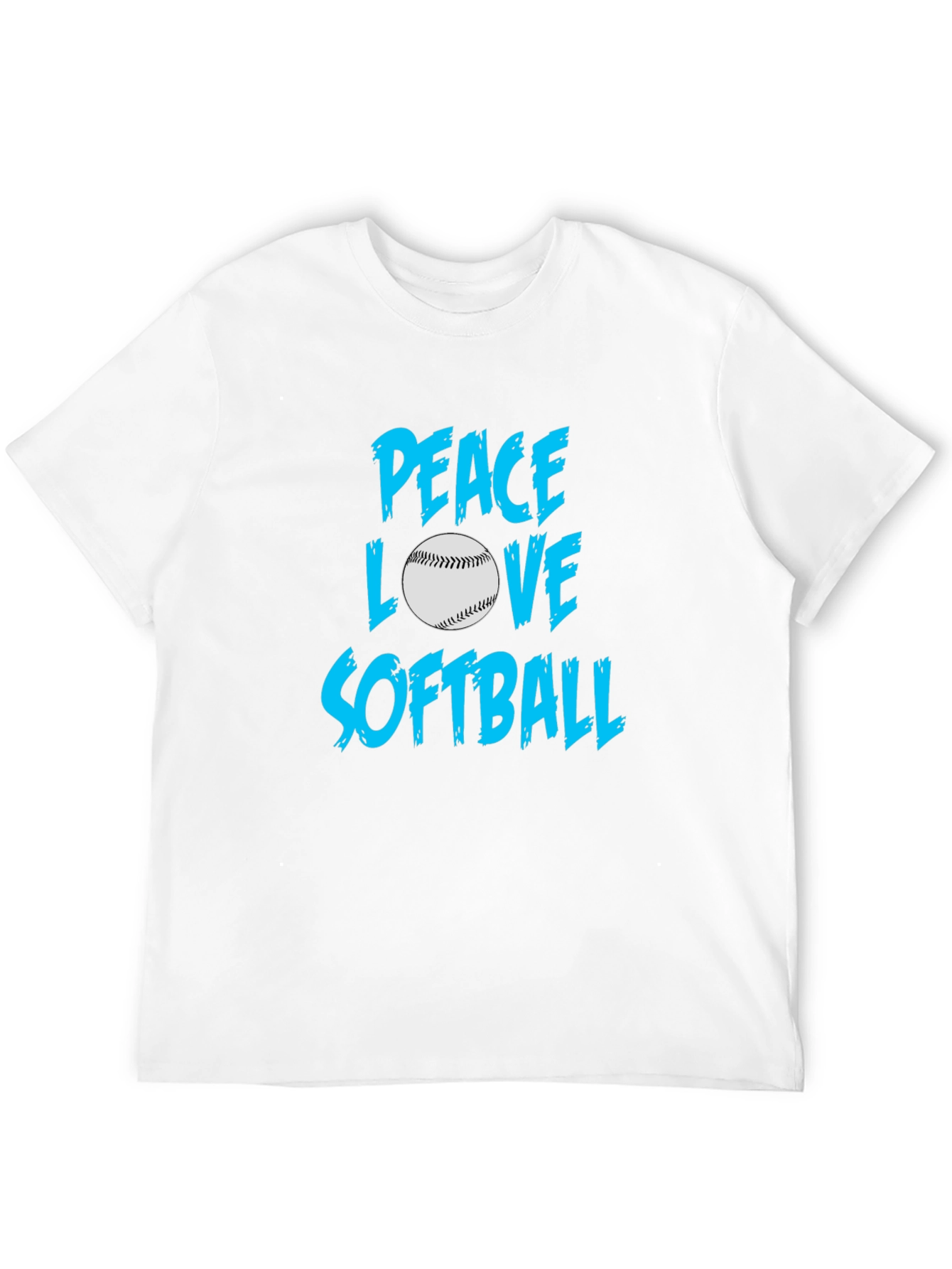 Peace Love Softball T-Shirt