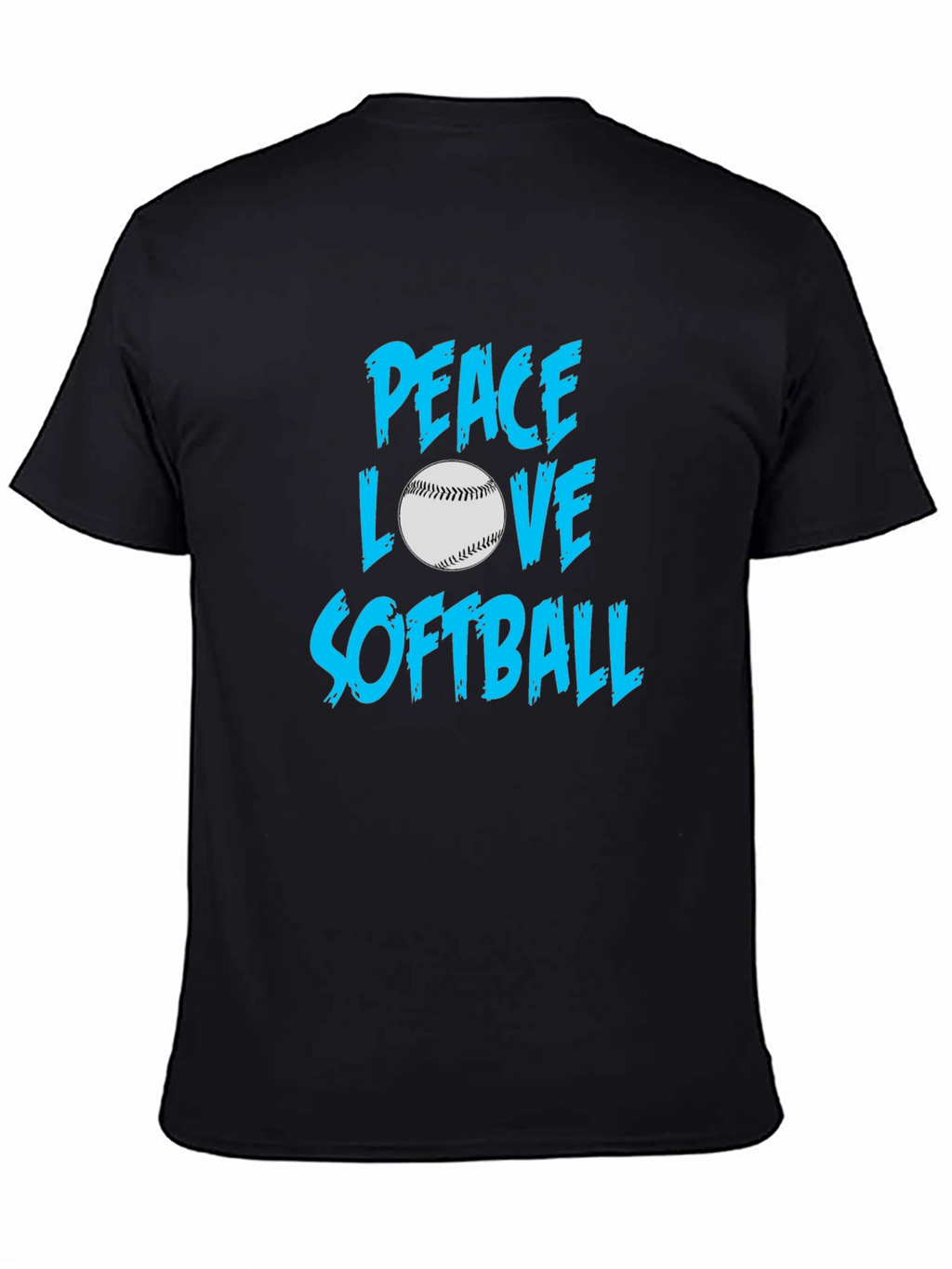 Peace Love Softball T-Shirt