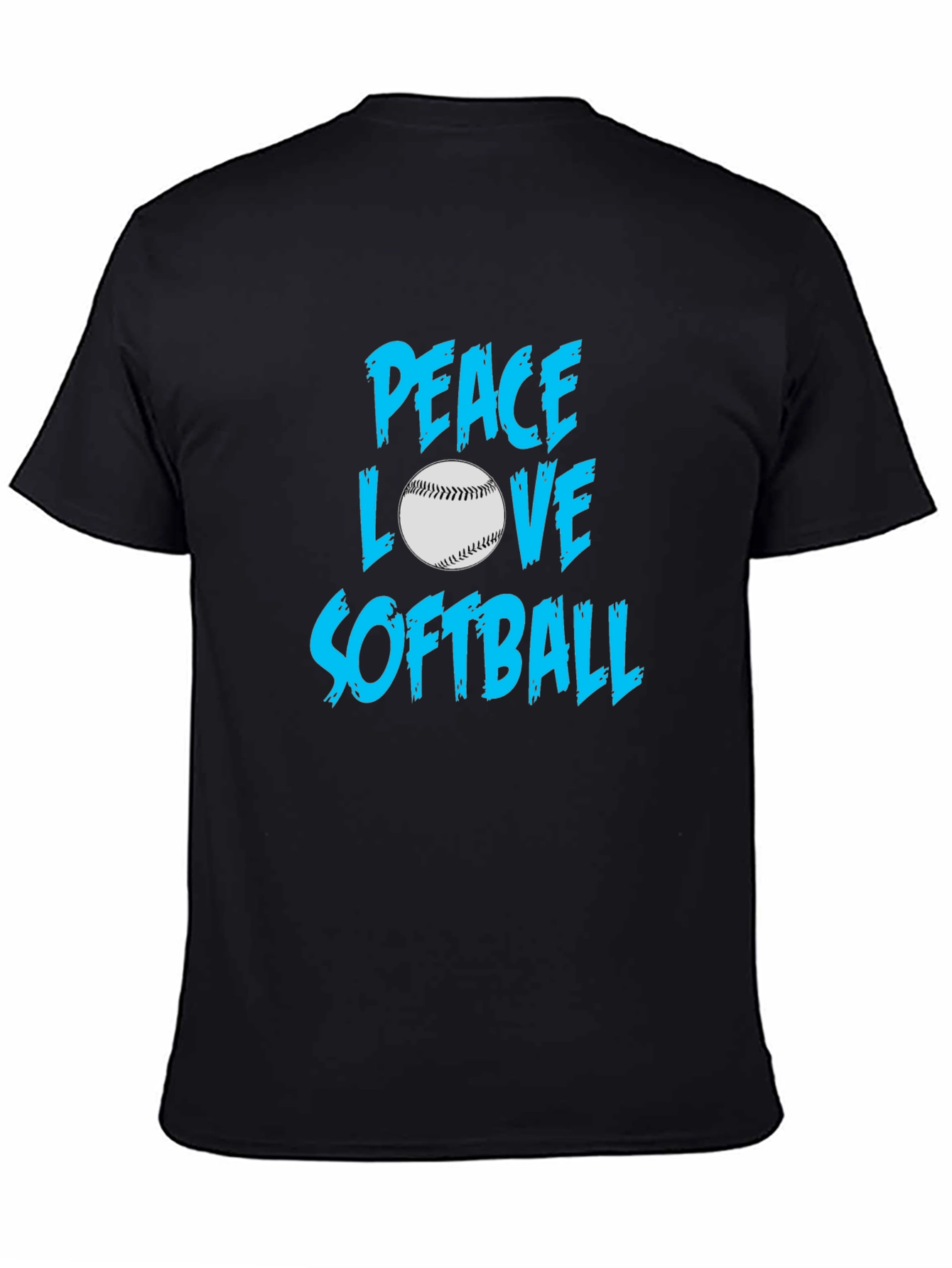 Peace Love Softball T-Shirt