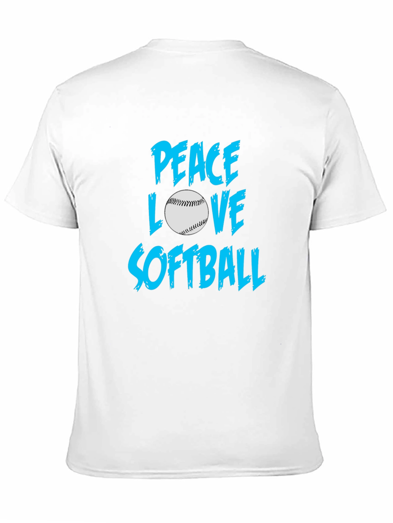 Peace Love Softball T-Shirt