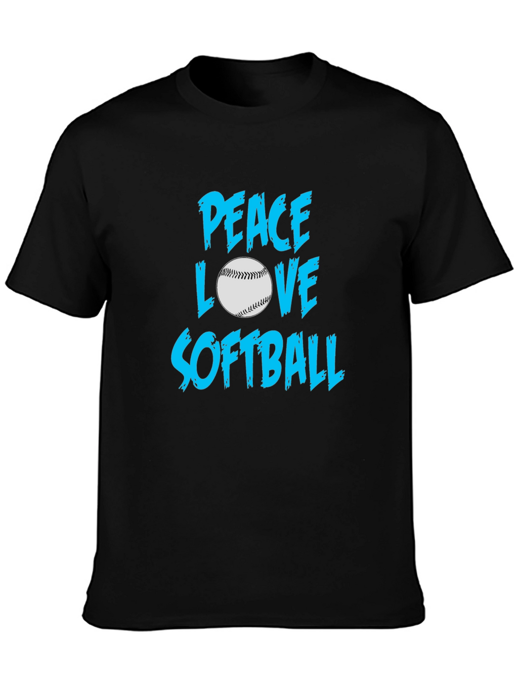 Peace Love Softball T-Shirt