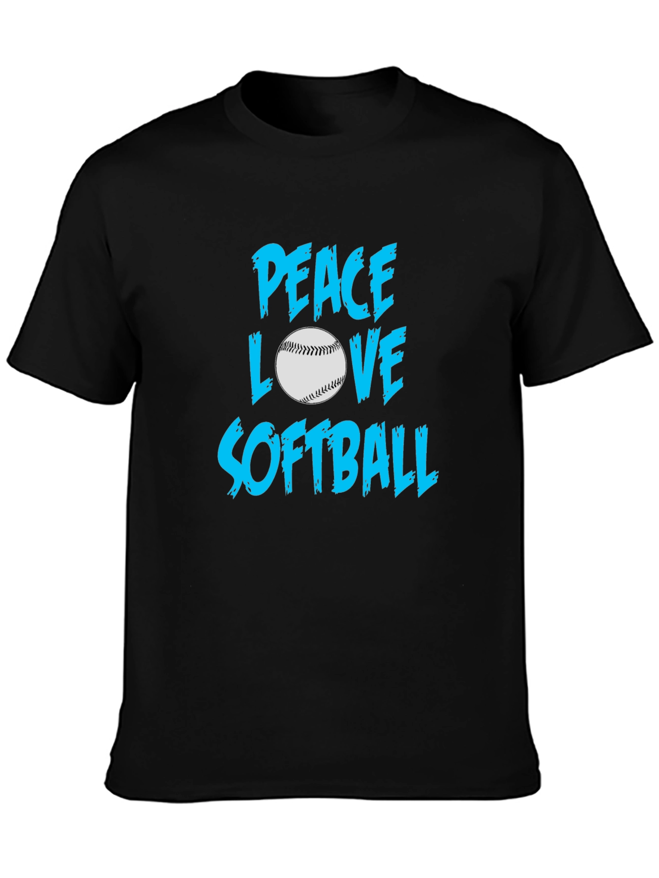 Peace Love Softball T-Shirt