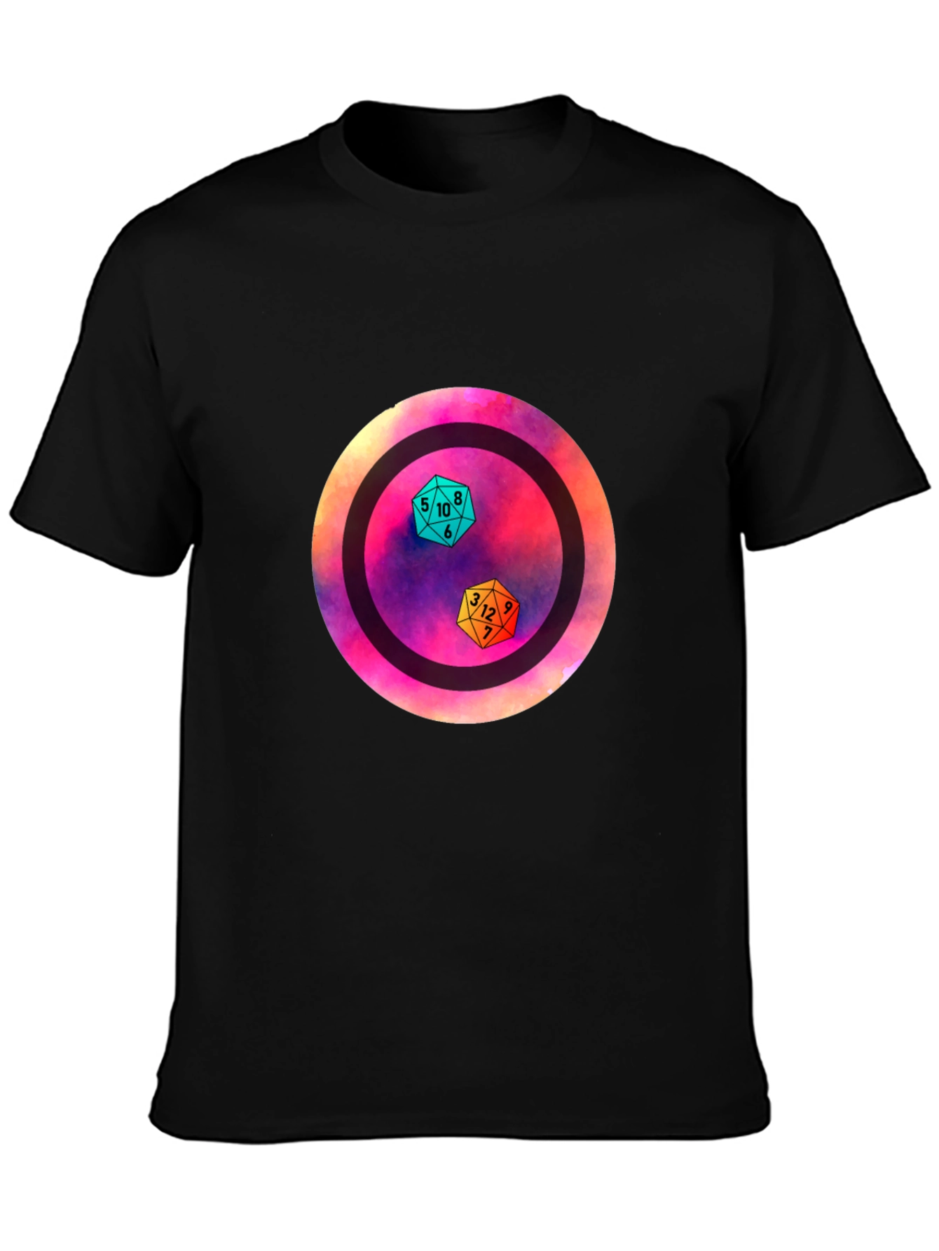 D&D Dice Graphic Tee - Gamer Apparel