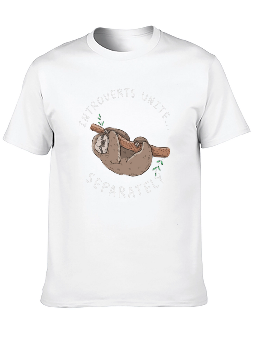 Introverts Unite Sloth Graphic Tee