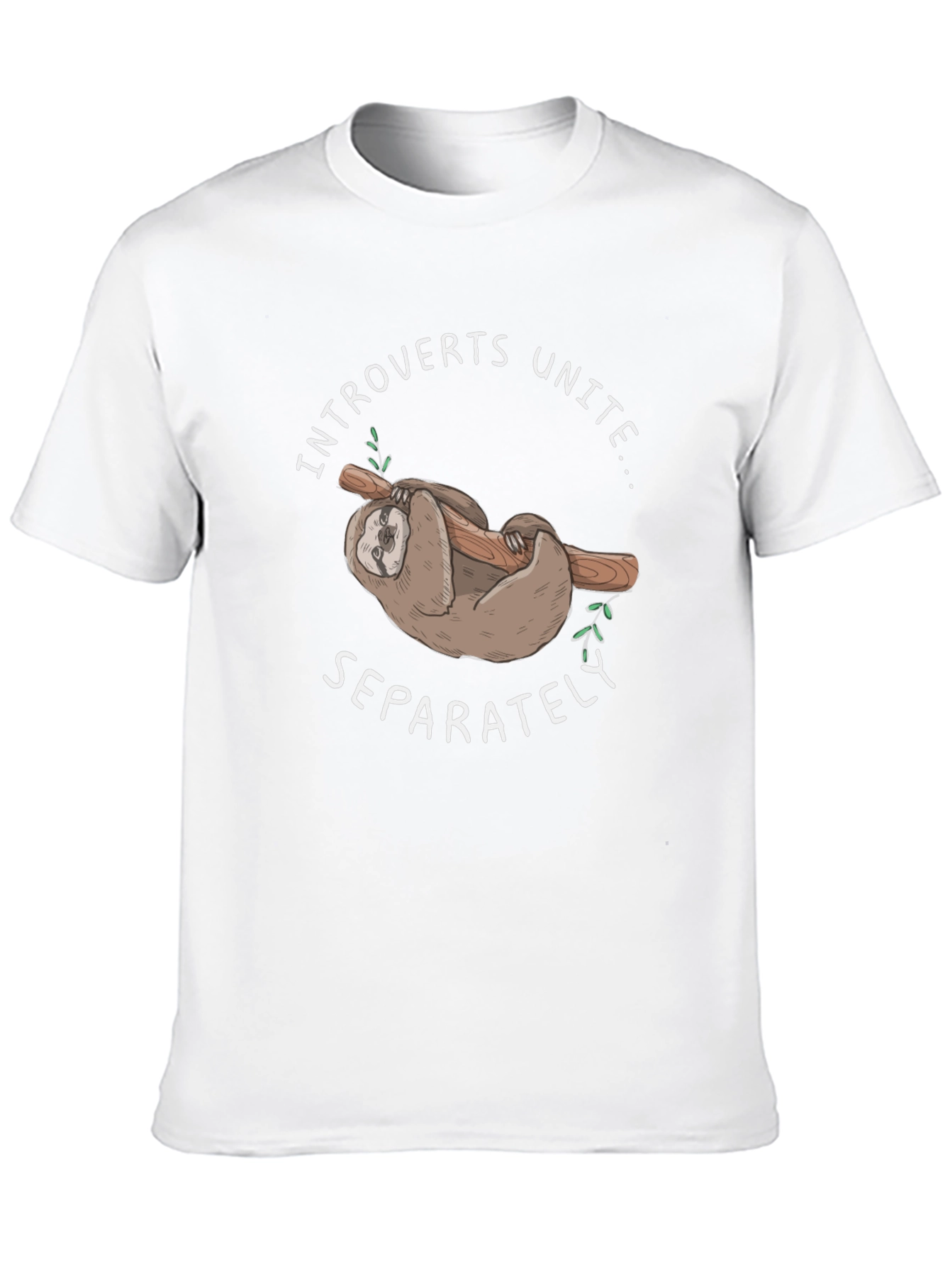 Introverts Unite Sloth Graphic Tee