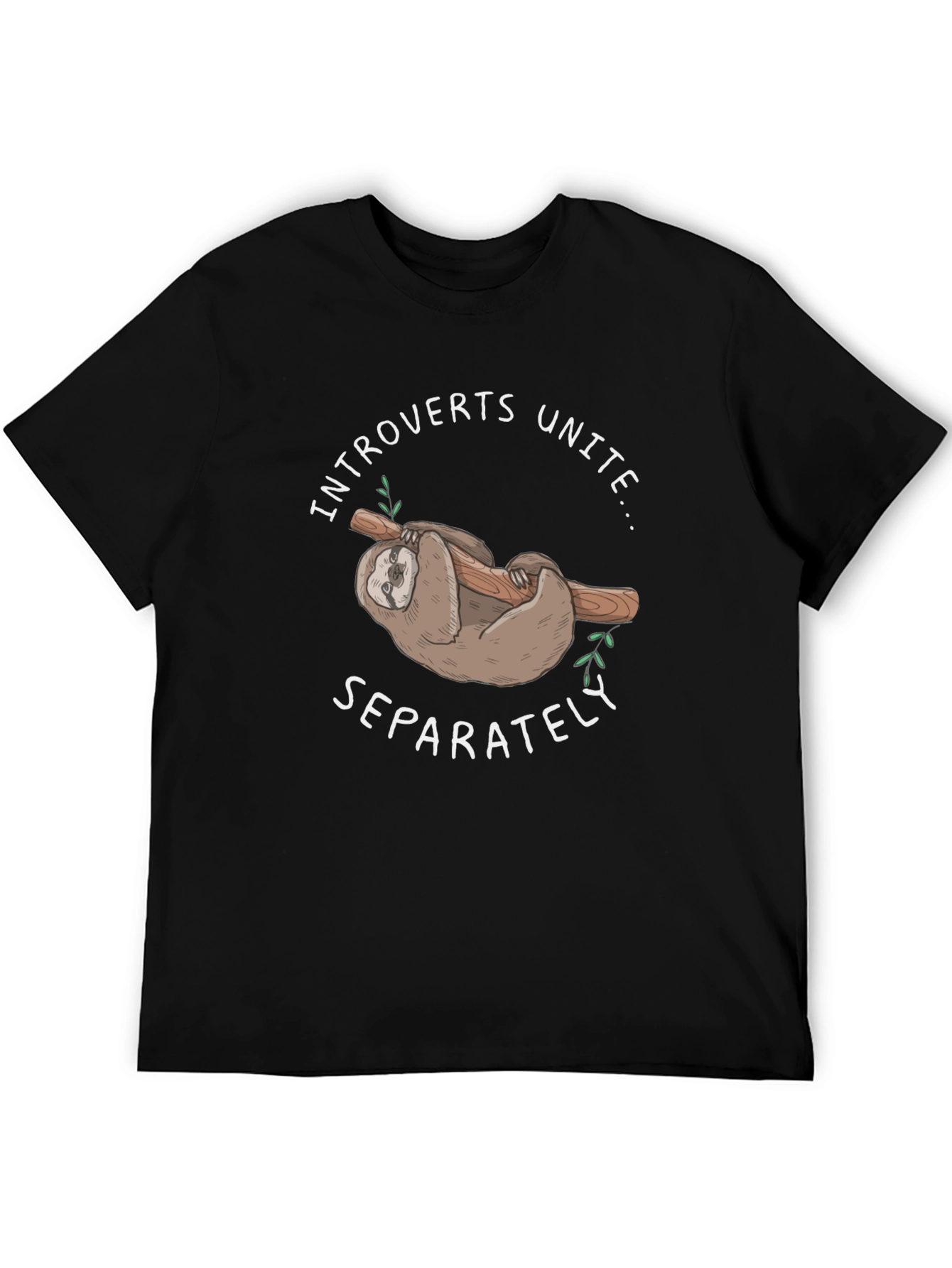 Introverts Unite Sloth Graphic Tee