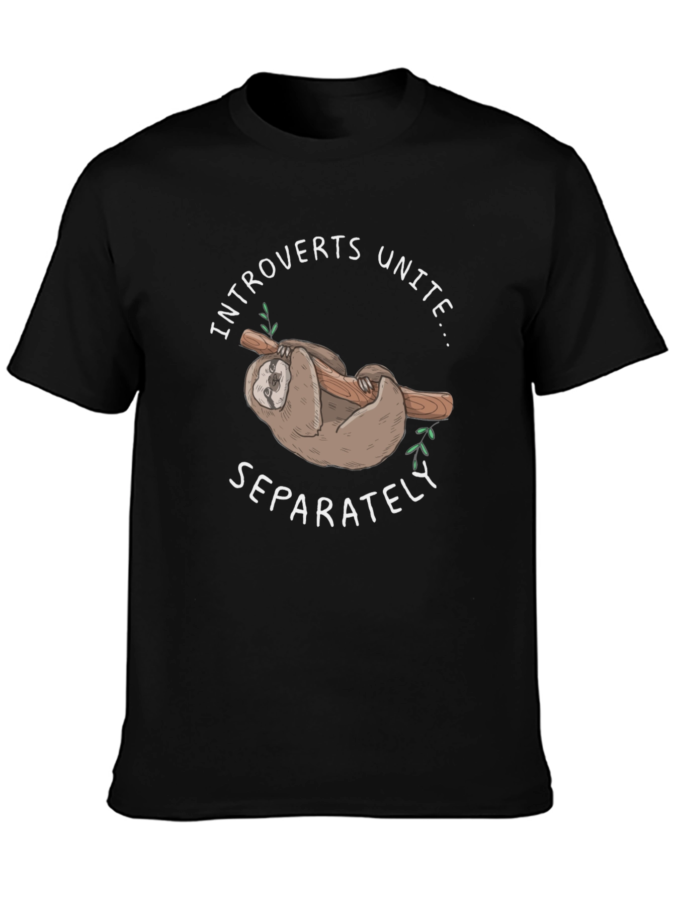 Introverts Unite Sloth Graphic Tee
