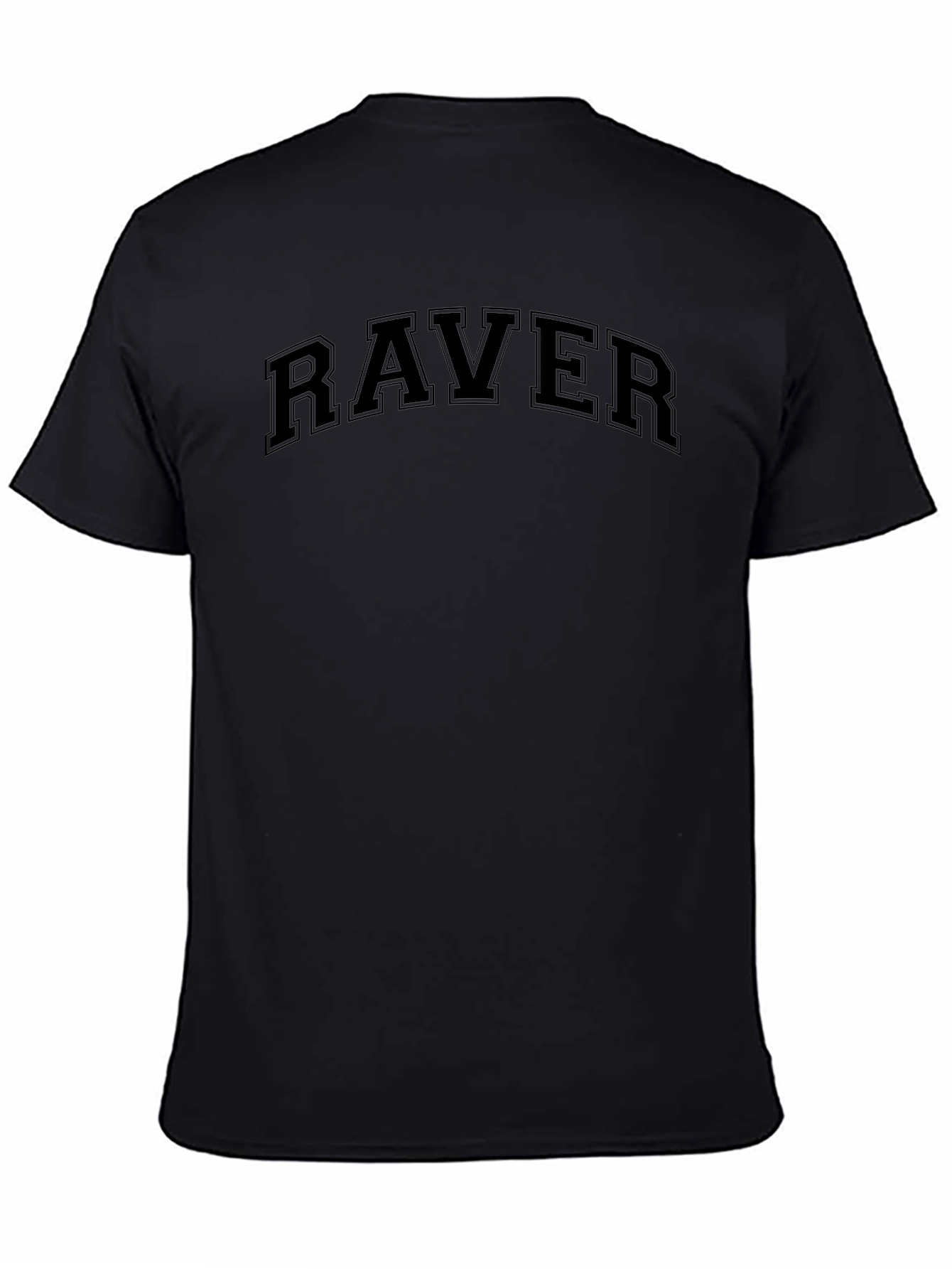 Black Raver Crewneck T-Shirt