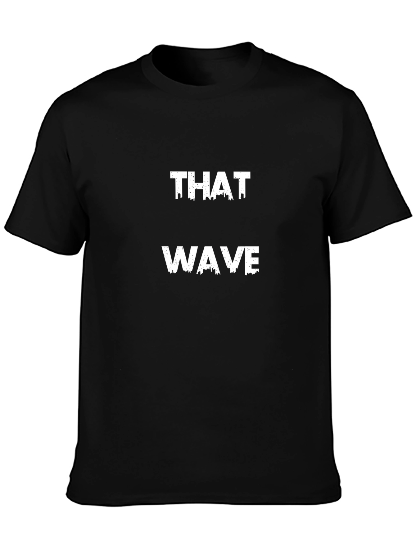 That Wave Mens Black Graphic Tee