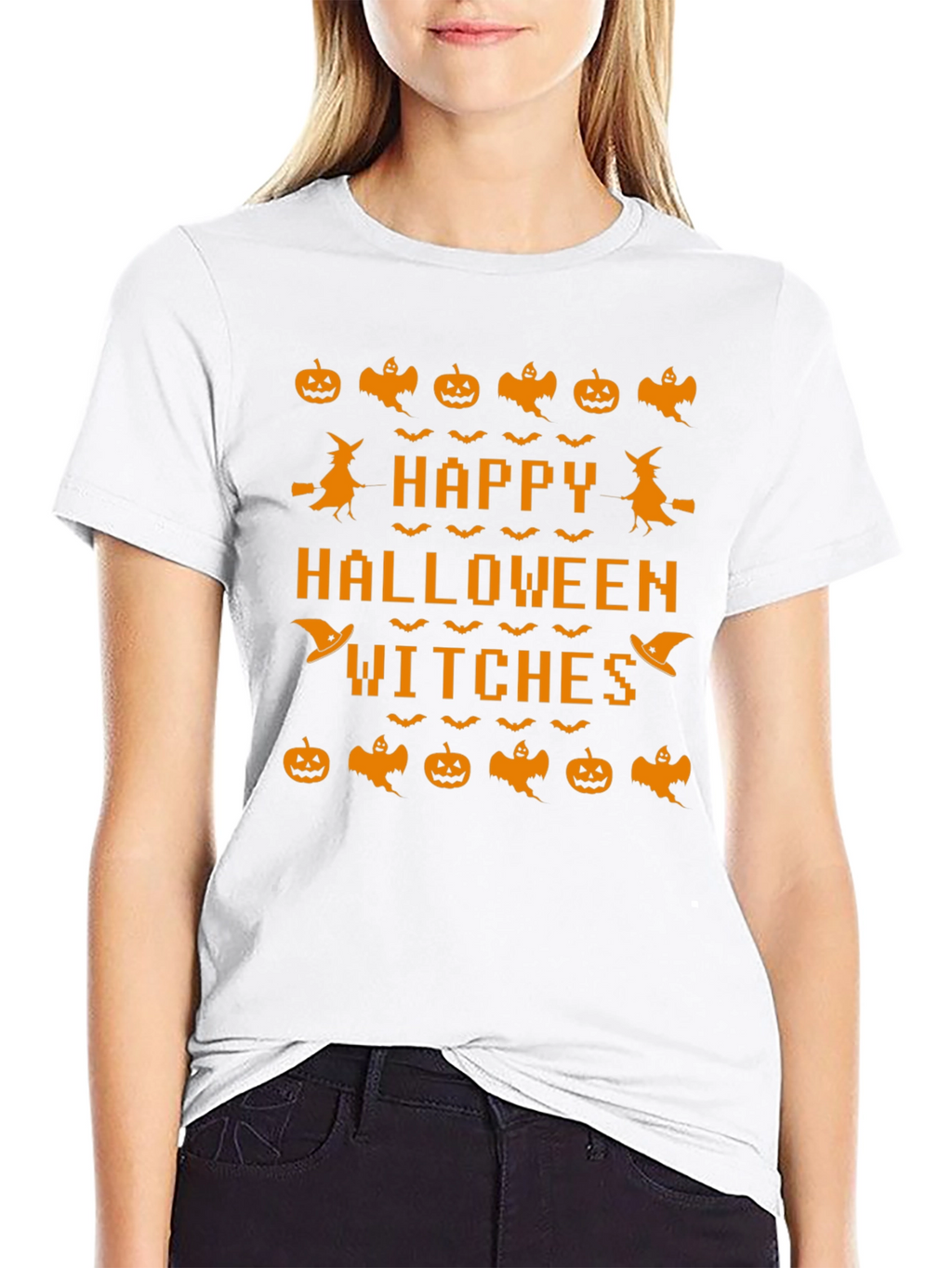 Happy Halloween Witches Black T-Shirt