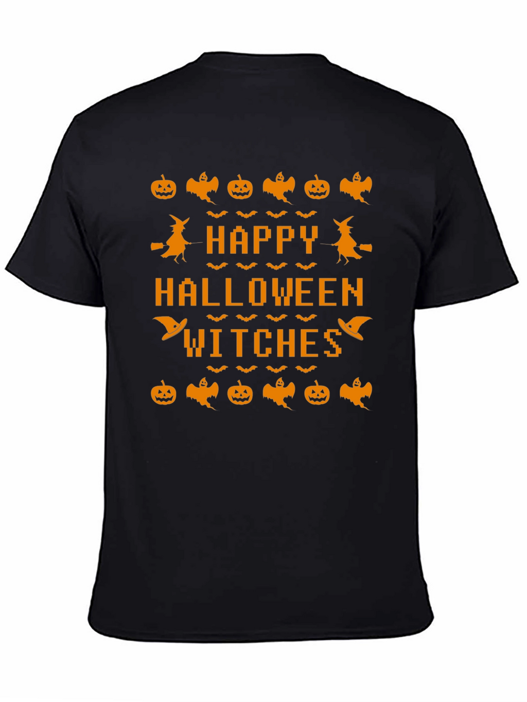 Happy Halloween Witches Black T-Shirt