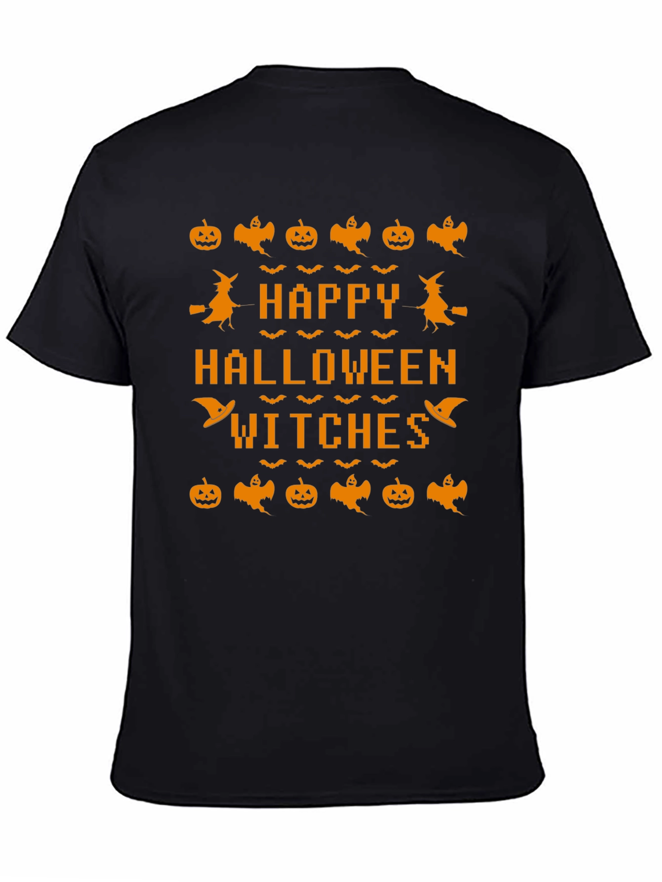 Happy Halloween Witches Black T-Shirt