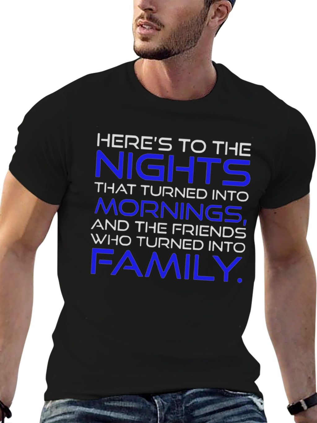 Heres To The Nights Black T-Shirt
