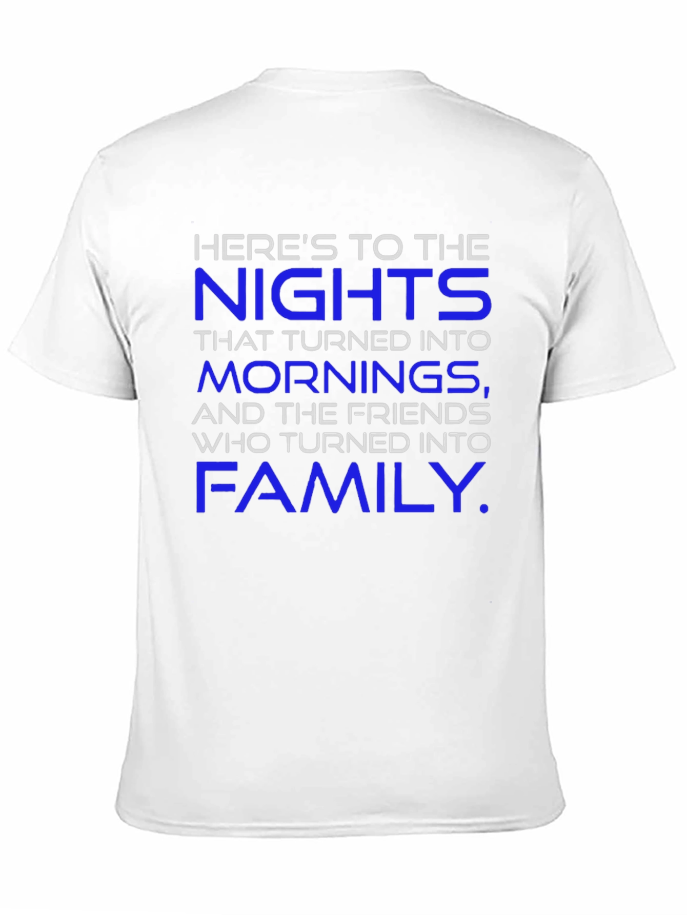Heres To The Nights Black T-Shirt