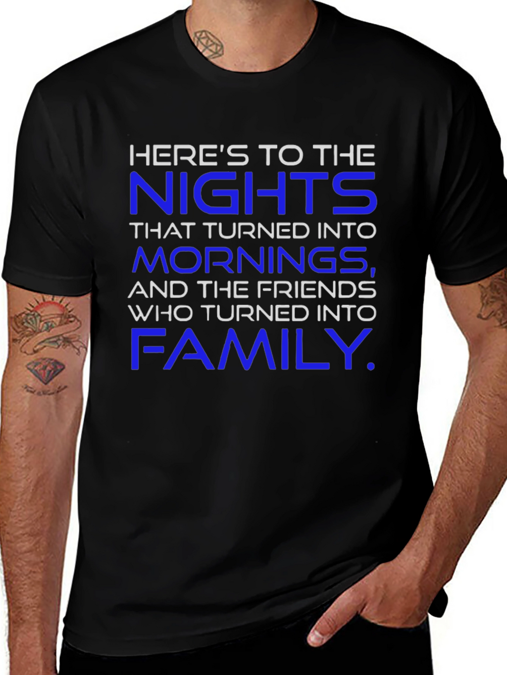 Heres To The Nights Black T-Shirt