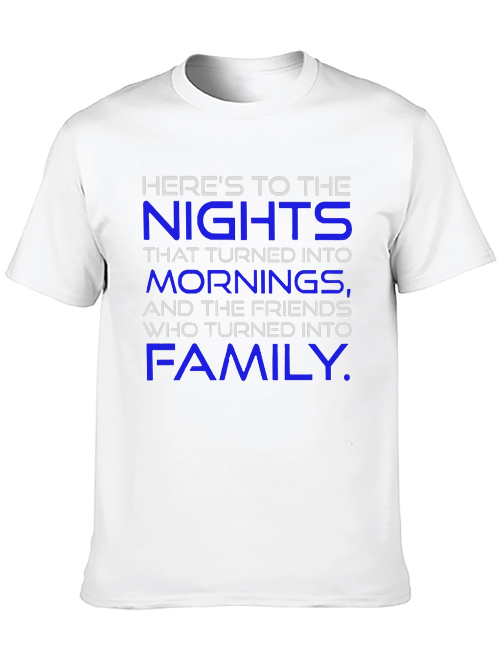 Heres To The Nights Black T-Shirt