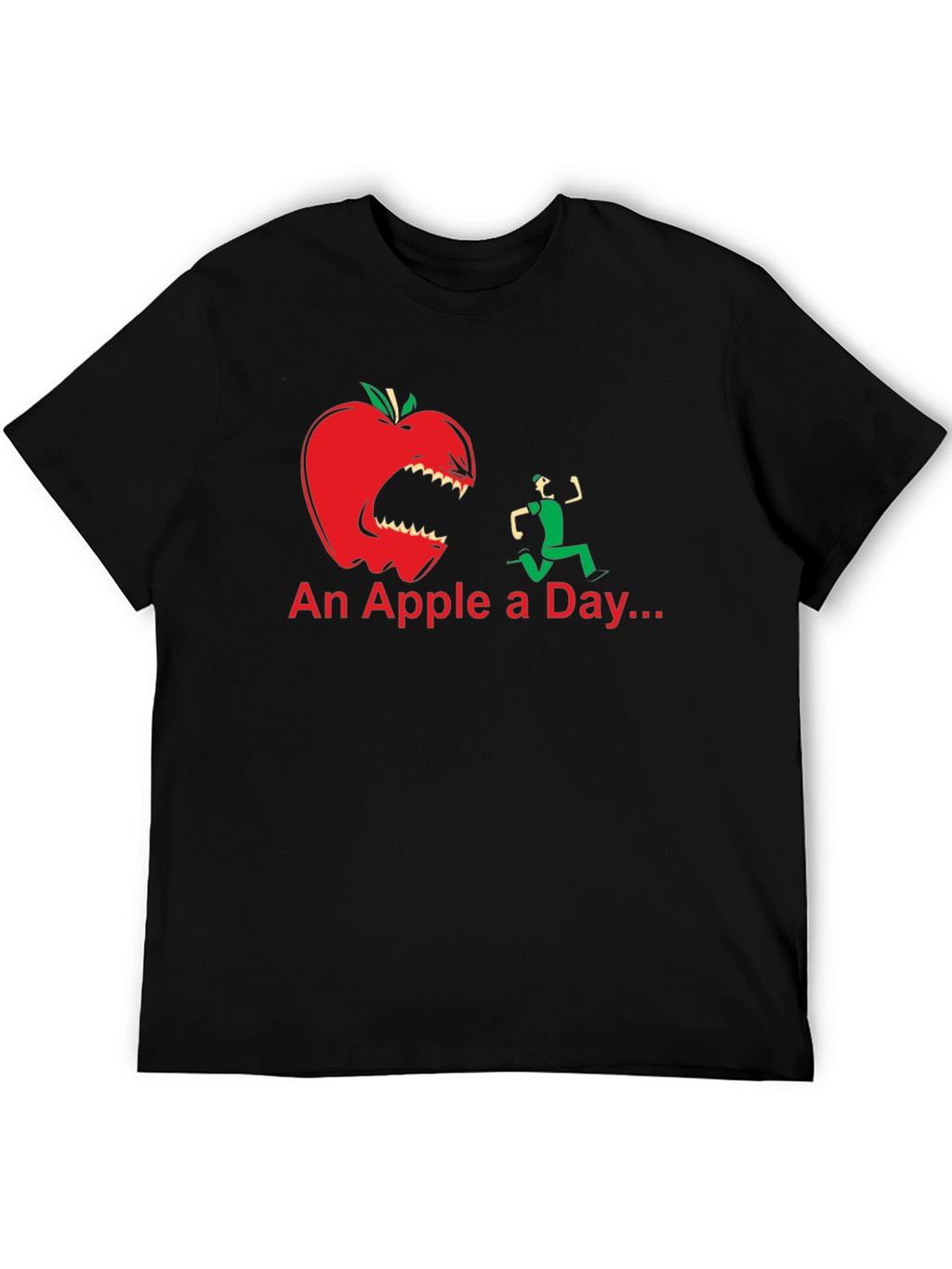 An Apple a Day Funny Graphic T-Shirt