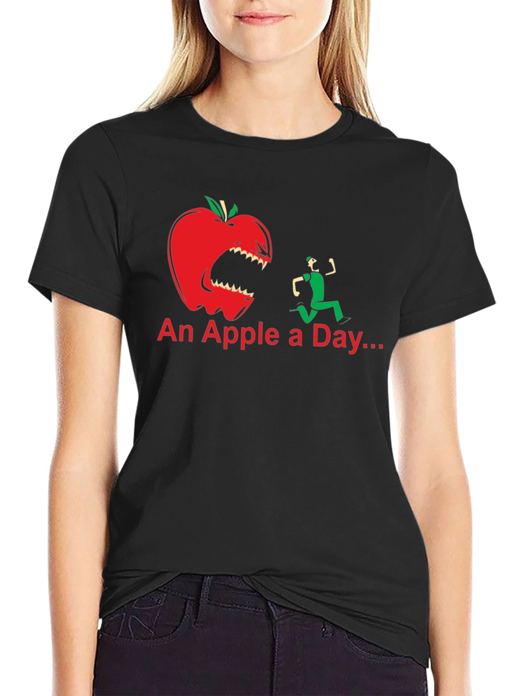 An Apple a Day Funny Graphic T-Shirt
