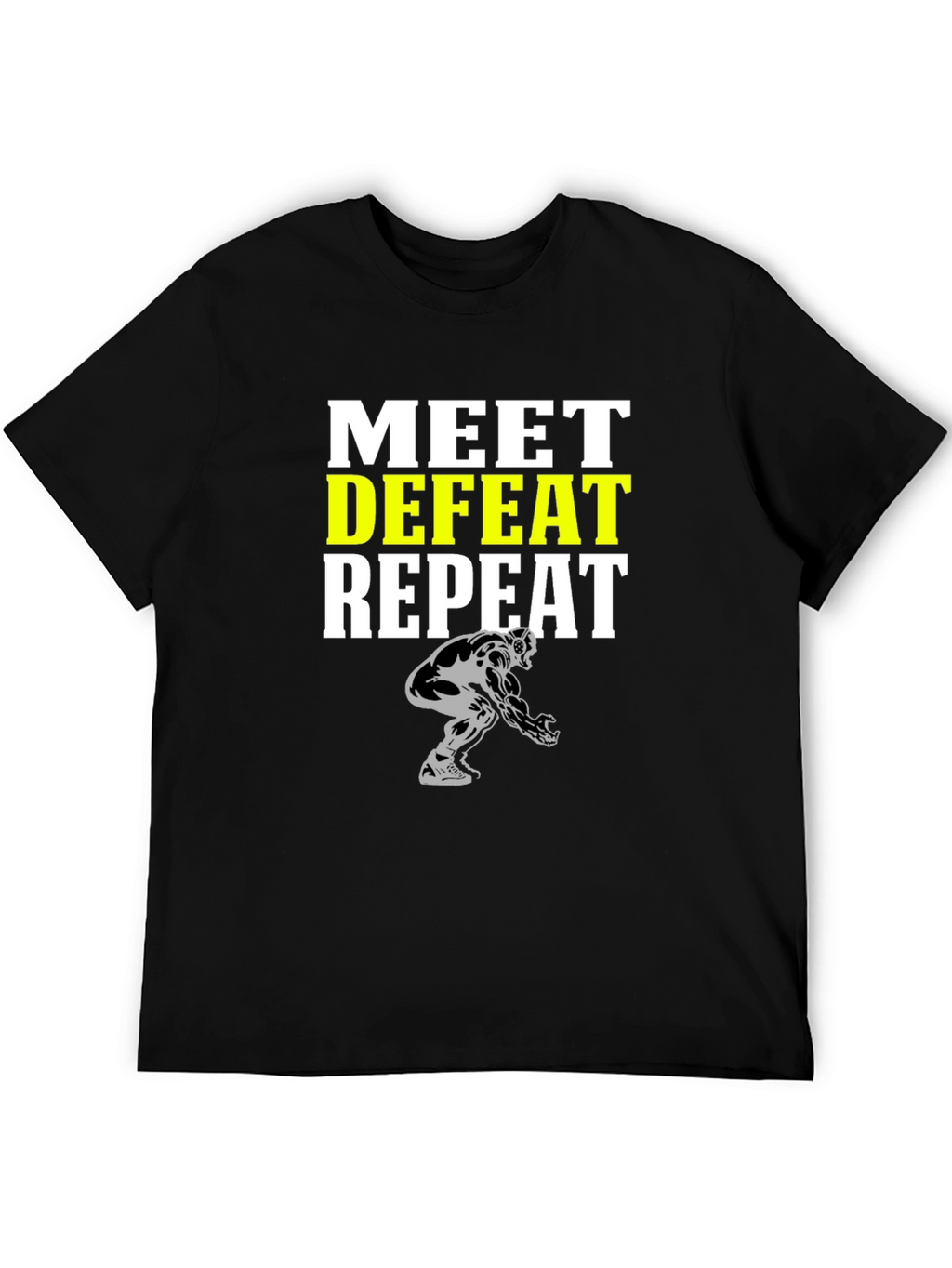 Meet Defeat Repeat Graphic T-Shirt