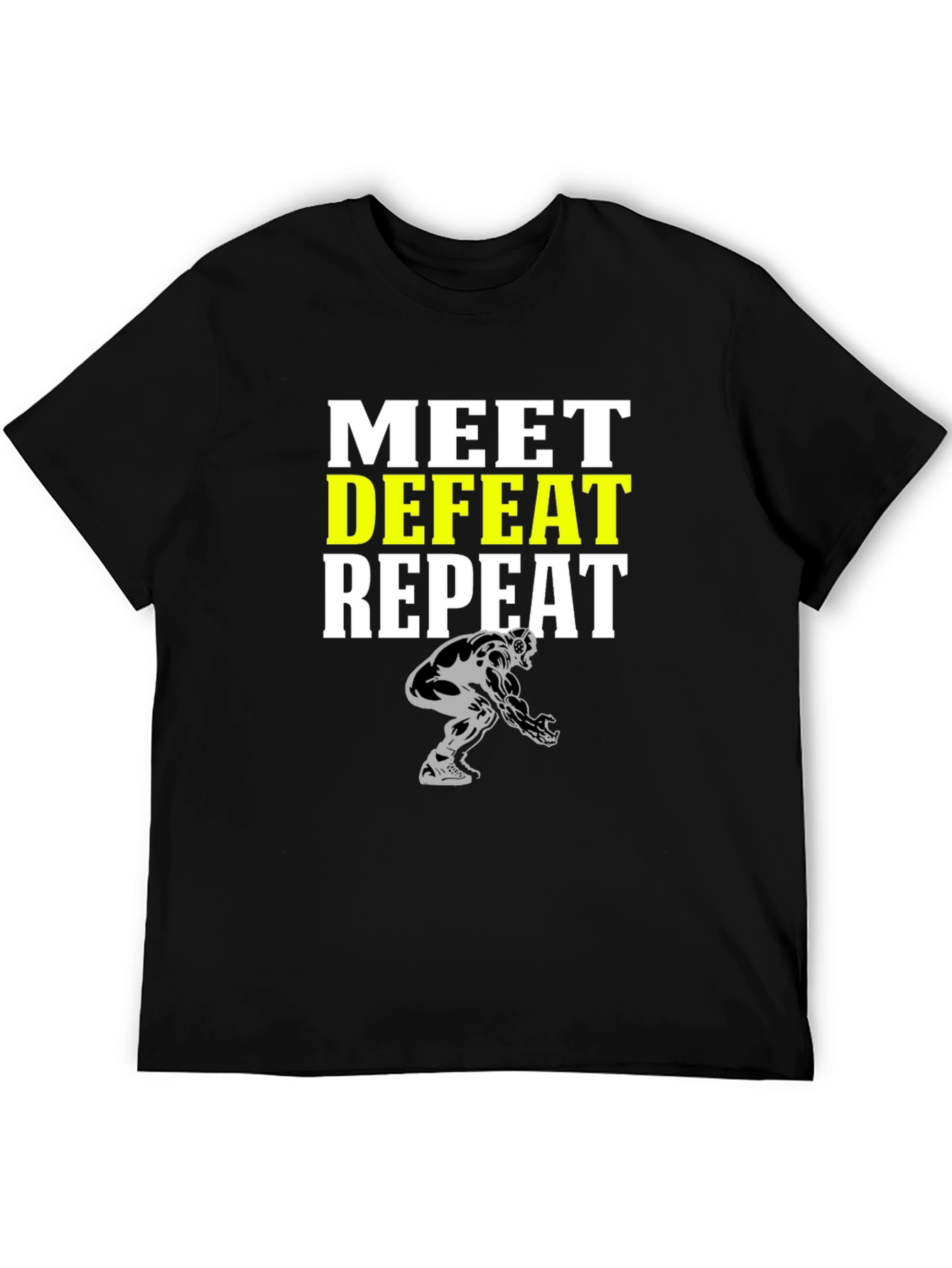 Meet Defeat Repeat Graphic T-Shirt
