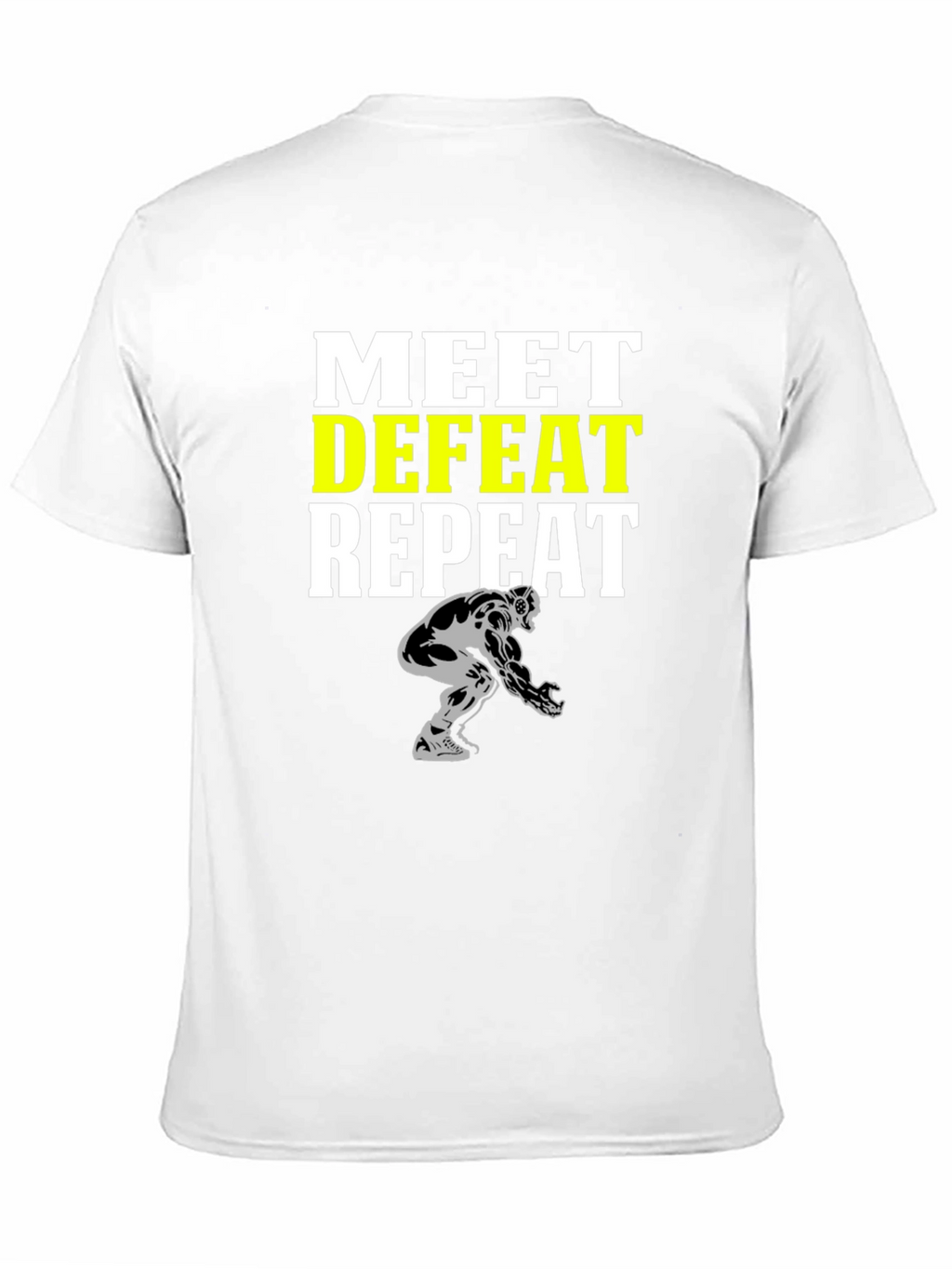 Meet Defeat Repeat Graphic T-Shirt