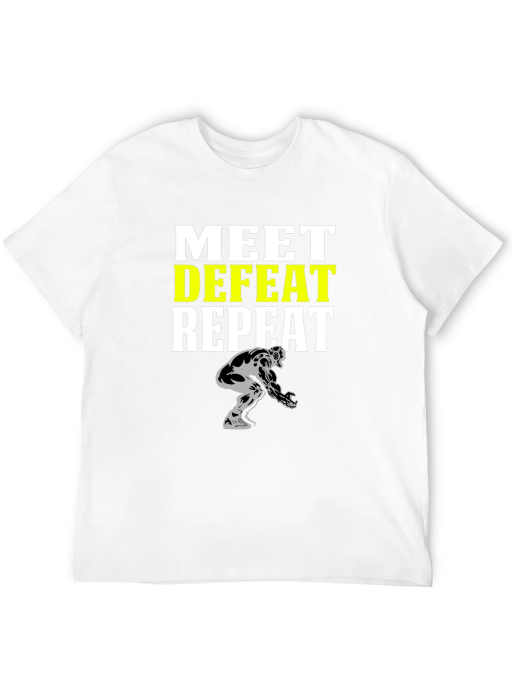 Meet Defeat Repeat Graphic T-Shirt