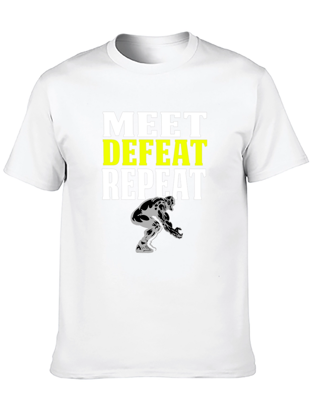 Meet Defeat Repeat Graphic T-Shirt