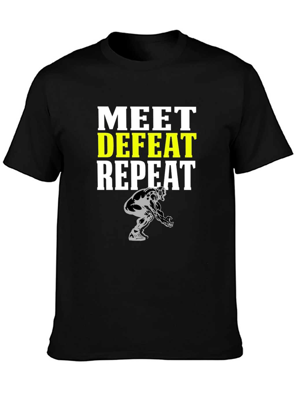 Meet Defeat Repeat Graphic T-Shirt