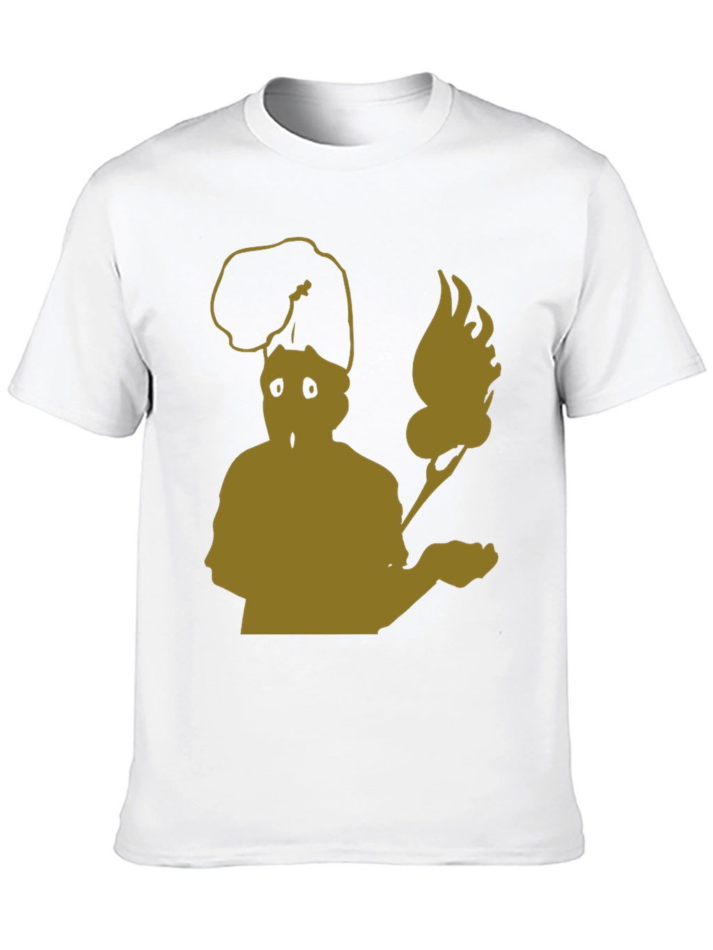 Abstract Chef Graphic Tee - Black Cotton Blend