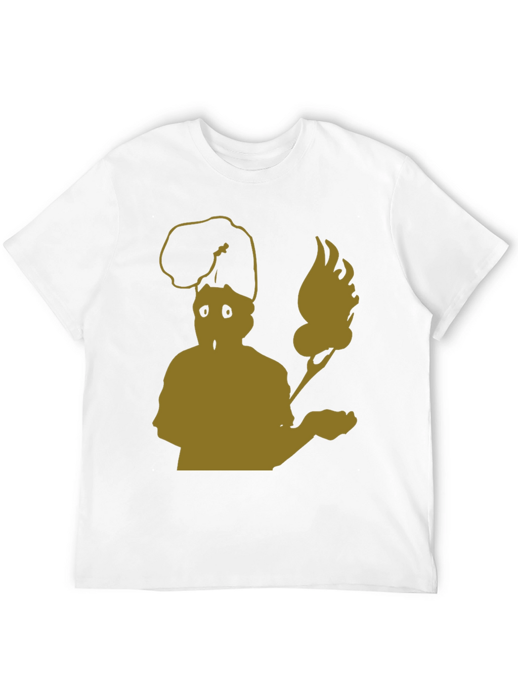 Abstract Chef Graphic Tee - Black Cotton Blend