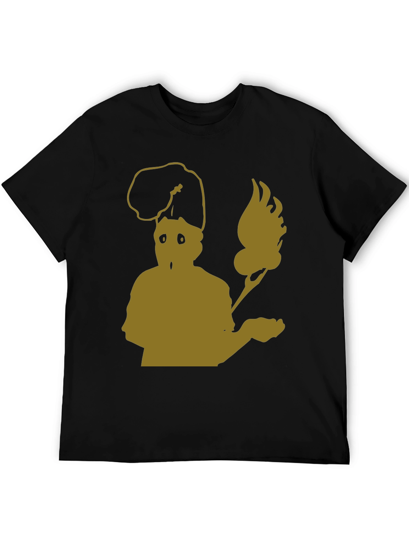 Abstract Chef Graphic Tee - Black Cotton Blend