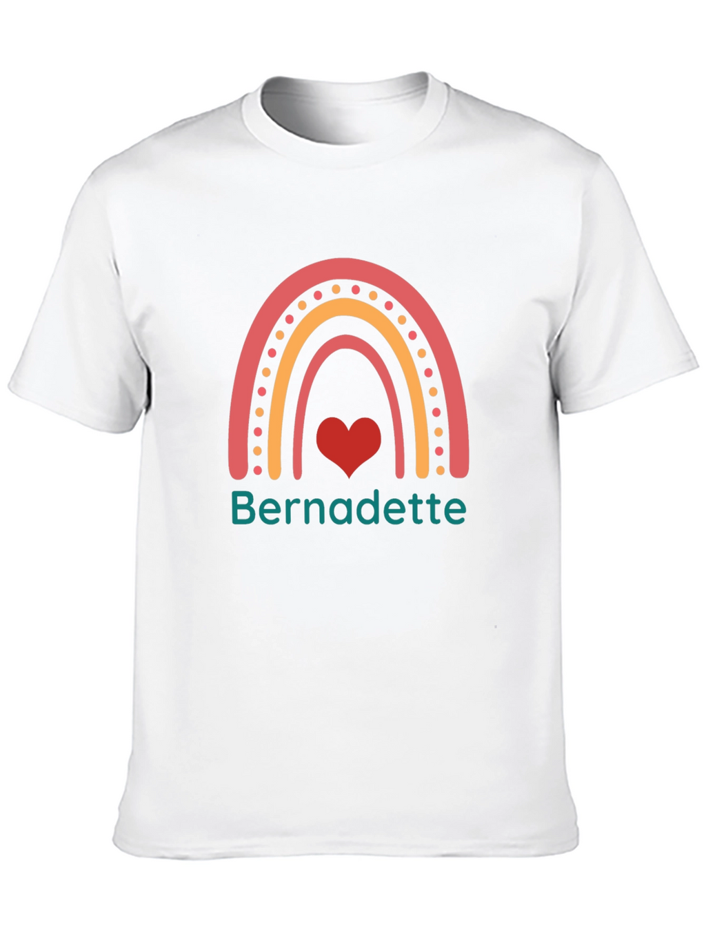 Bernadette Rainbow Heart T-Shirt